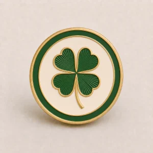 CB Supporter Pin – Emerald White Heritage Crest