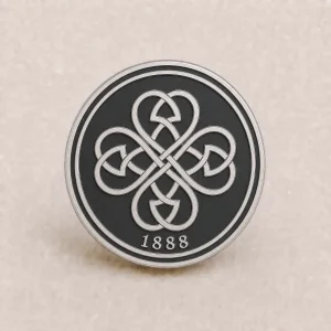 CB Supporter Pin – Black Silver 1888 Crest