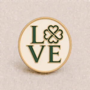 CB Supporter Pin – Love Green and White